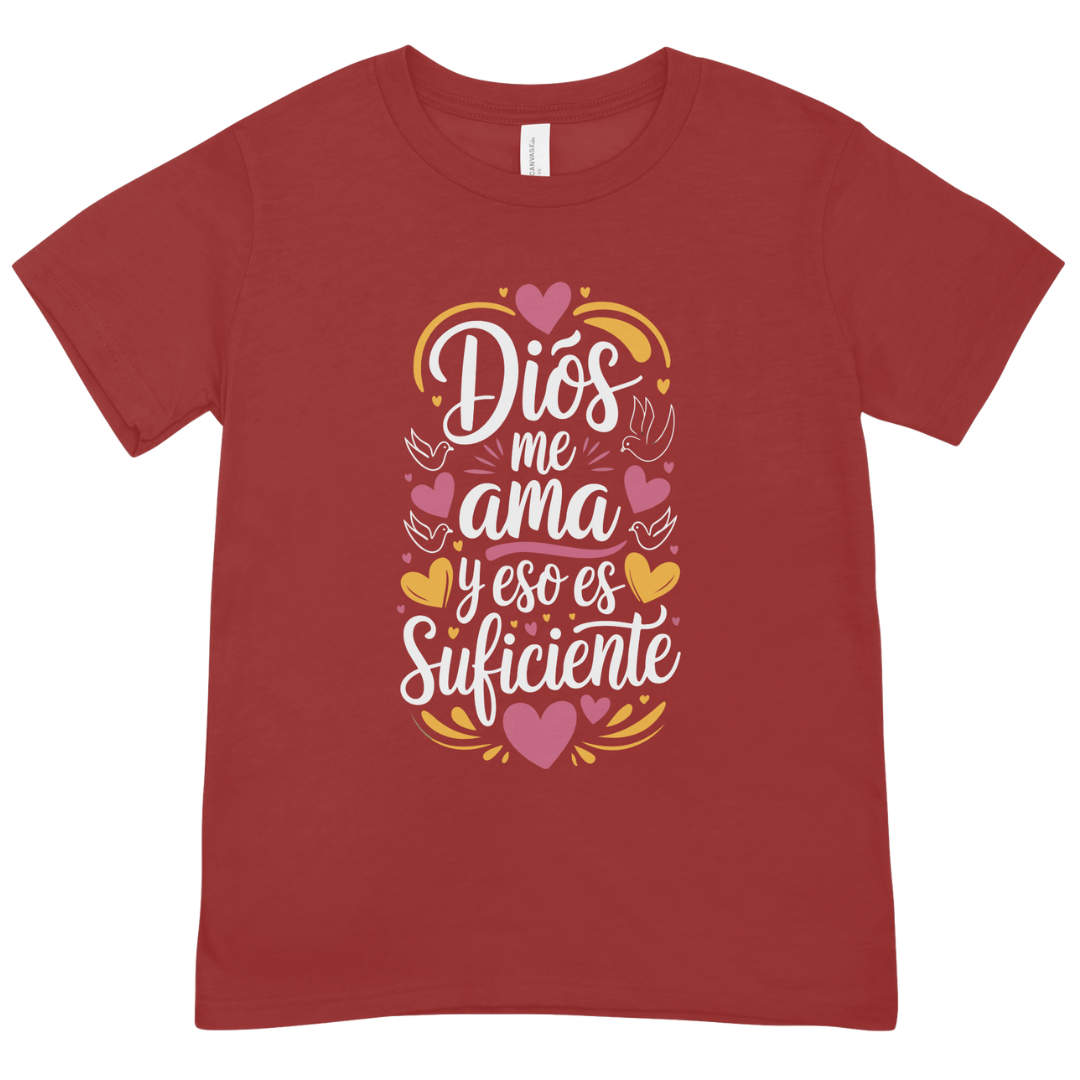 Polera Dios Me Ama Y Eso Es Suficiente