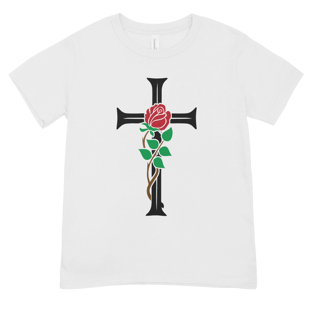 Polera Cruz Y Rosa