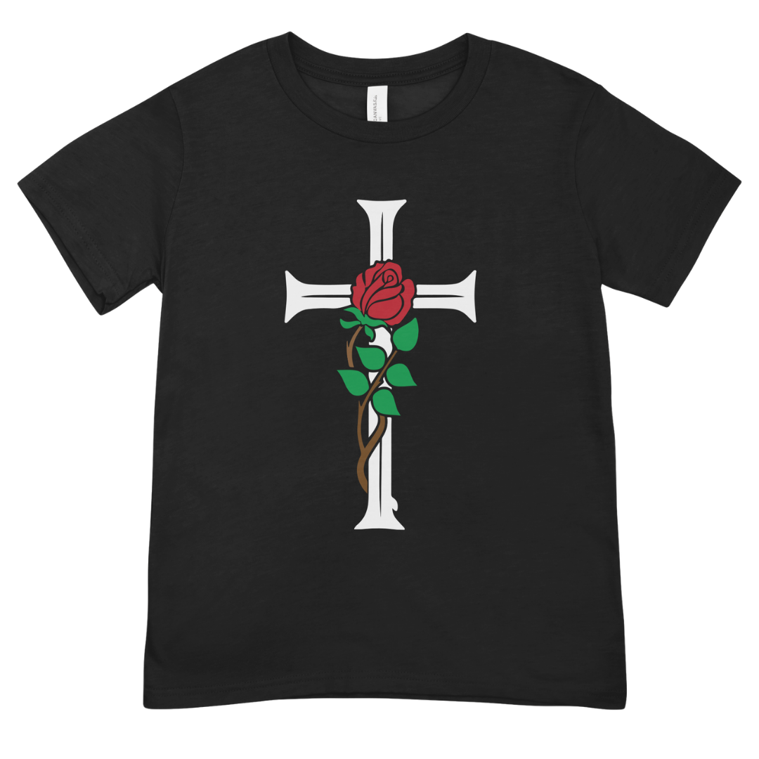 Polera Cruz Y Rosa