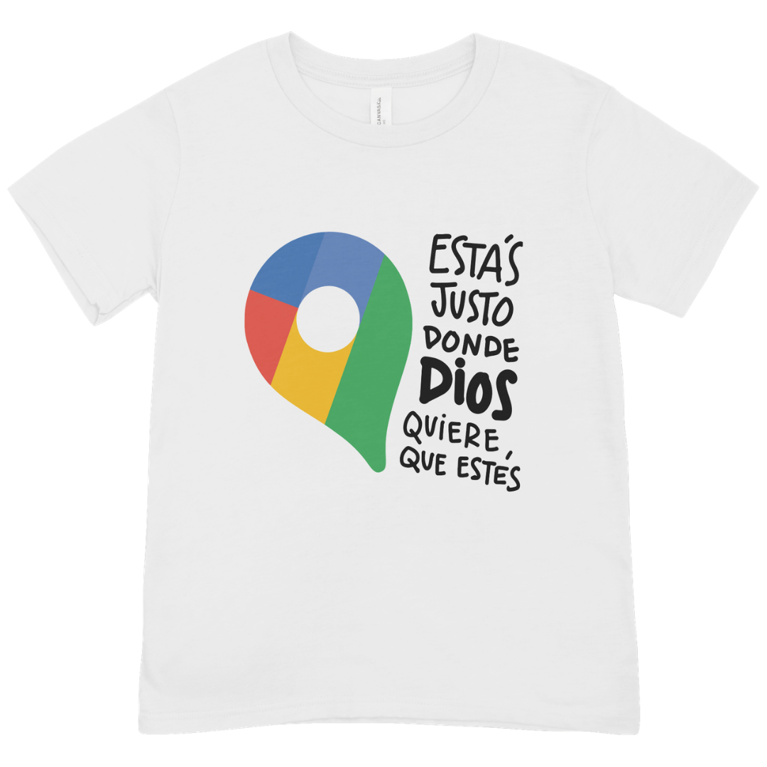 Polera Estas donde Dios quiere
